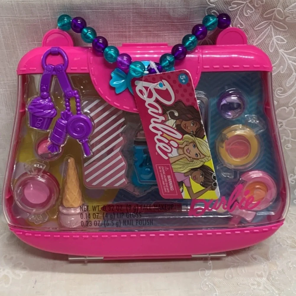 Barbie Super sweet make-up pink case Just Play 2018 expired